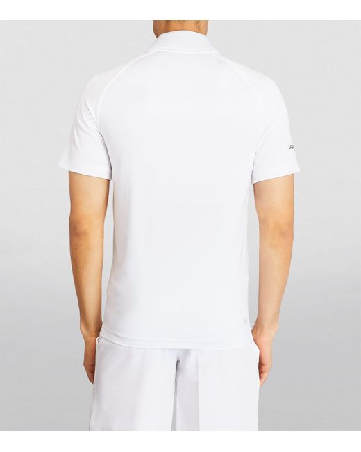 Lacoste White X Daniil Medvedev Ultra-dry Polo Shirt for men