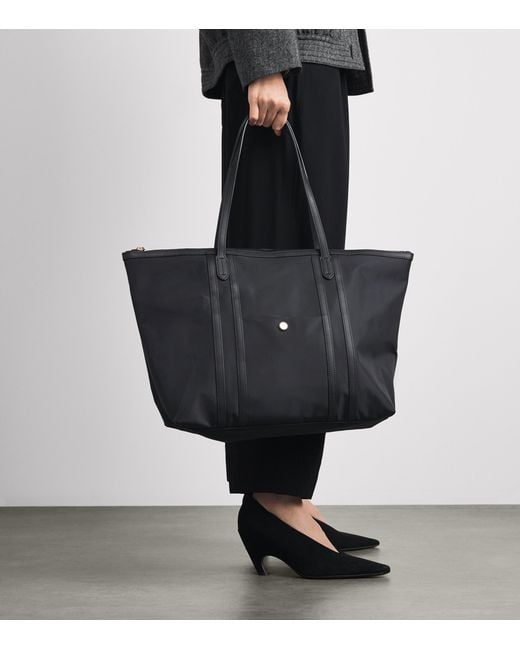 Harrods Black Nylon Jetsetter Tote Bag