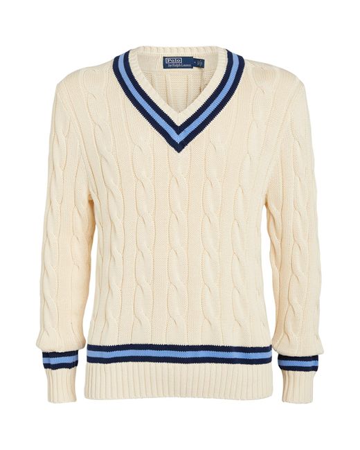 Polo Ralph Lauren Iconic Cricket Sweater in Blue | Lyst