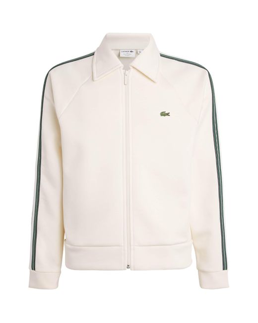 Lacoste Natural Cotton-Blend Track Jacket for men