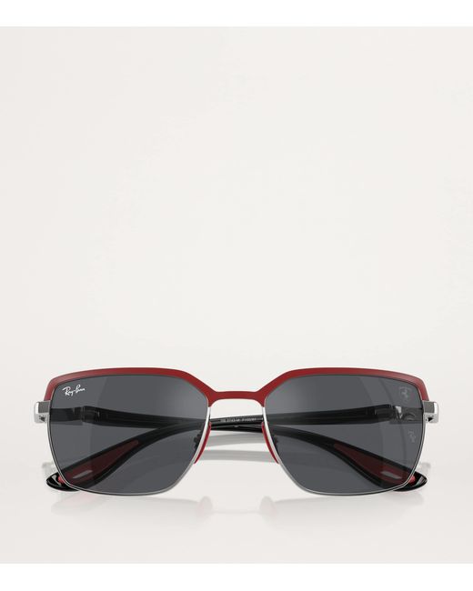 Ray-Ban Gray X Scuderia Ferrari Rb3743M Collection Sunglasses