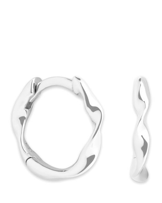 Astrid & Miyu Natural Small Twist Hoop Earrings