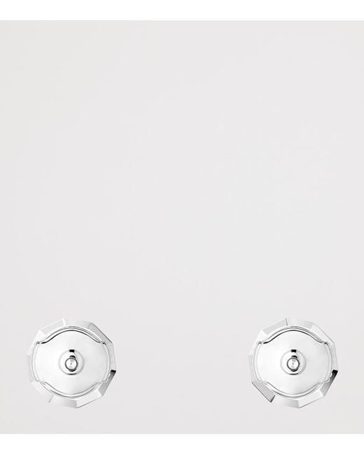 Boucheron White And Diamond Etoile De Paris Stud Earrings