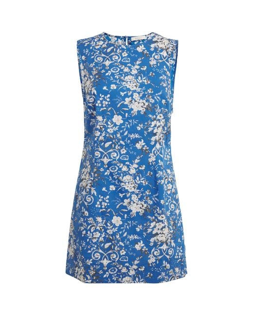 Doen Blue Floral Adele Mini Dress