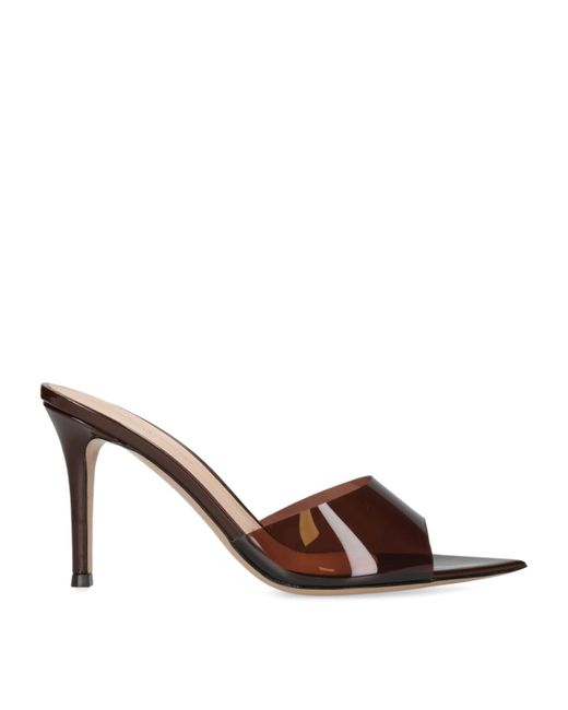 Gianvito Rossi Brown Elle Mules 105