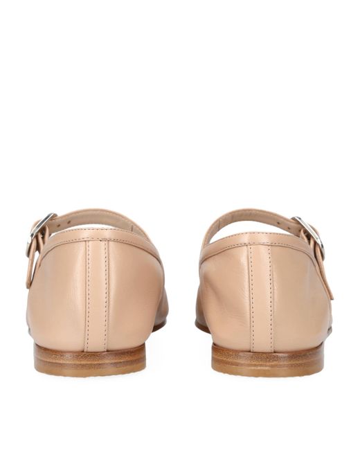 Le Monde Beryl Natural Leather Mary Jane Ballet Flats