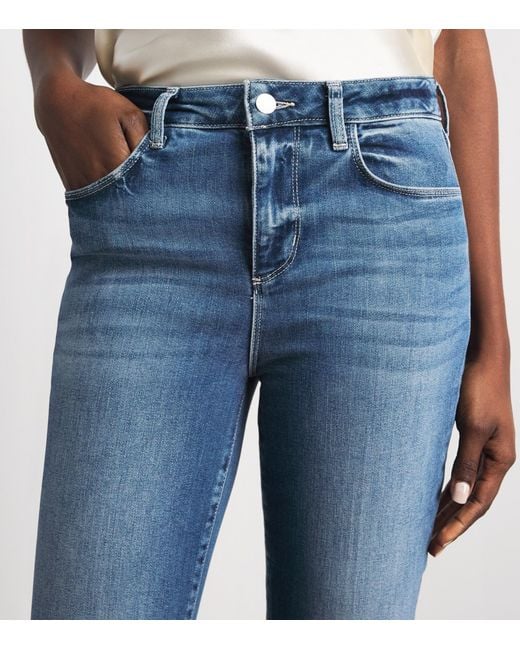 L'Agence Blue Ruth Straight Jeans