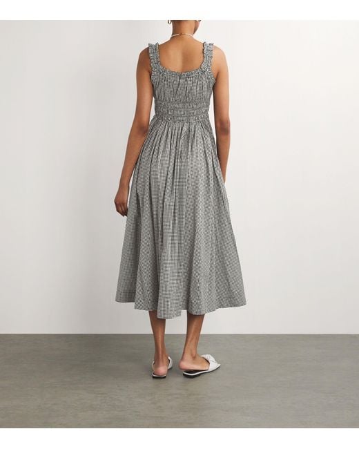 knee length dresses for ladies Emmaretta Gingham Midi Dress  Petite Chrie
