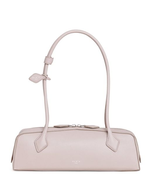 Alaïa Pink Medium Leather Le Teckel Shoulder Bag