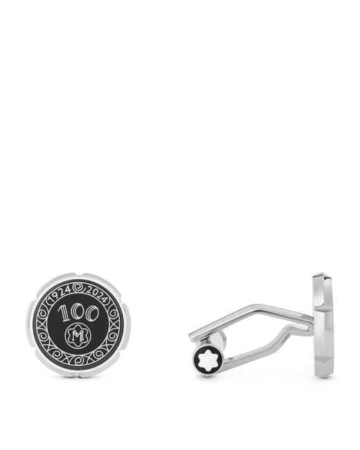 Montblanc Metallic Meisterstück 100 Years Cufflinks for men