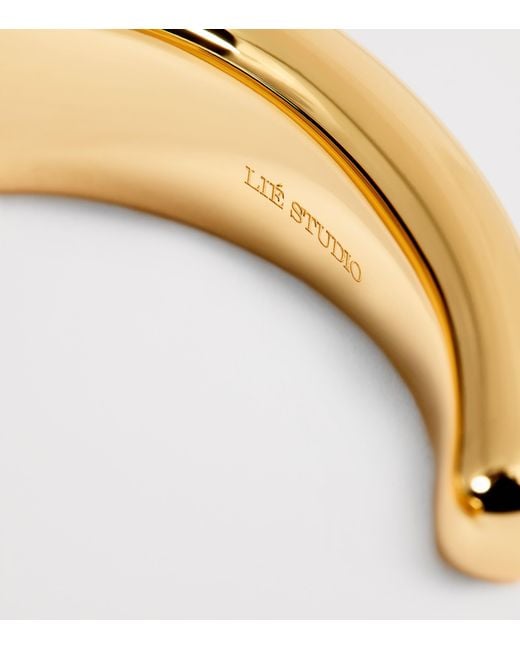 LIE STUDIO Natural Plated Emma Cuff Bangle