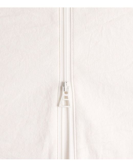Issey Miyake White Allow High-Rise Maxi Skirt