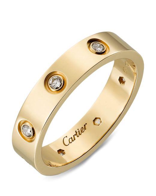 Cartier Metallic And Diamond Love Ring