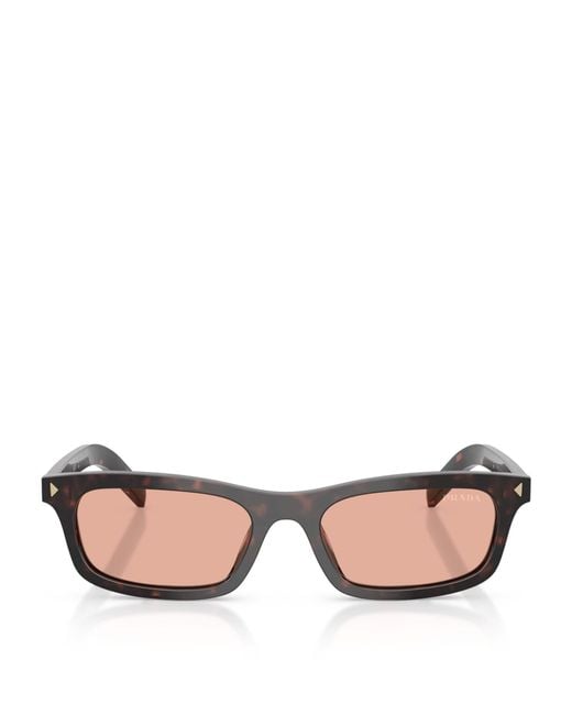 Prada Brown Acetate Pillow Sunglasses