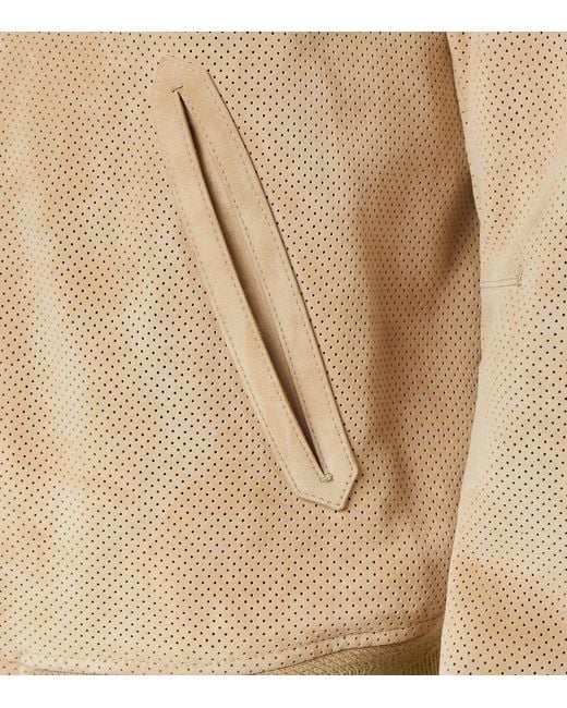 Tom Ford Natural Leather Bomber Jacket for men