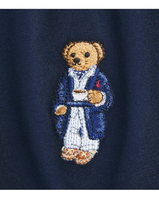Polo Ralph Lauren Blue Stretch-Cotton Polo Bear Trunks for men