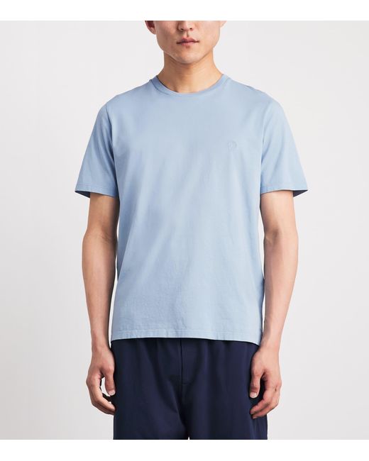 Harrods Blue Cotton T-Shirt for men