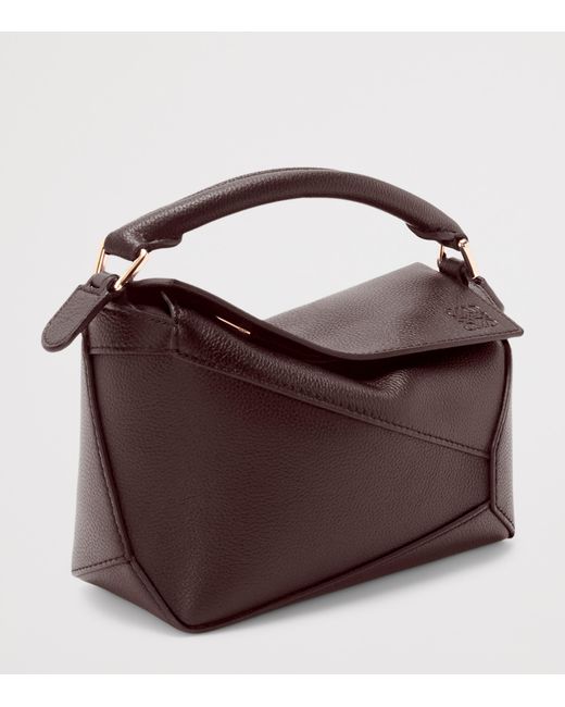 Loewe Brown Mini Leather Puzzle Top-Handle Bag