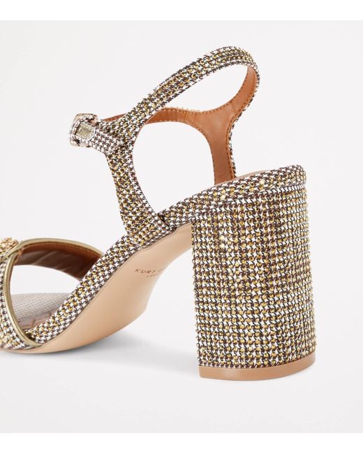 Kurt Geiger Metallic Kensington Langley Heeled Sandals