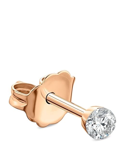 Maria Tash Metallic Invisible Set Diamond Stud Earring