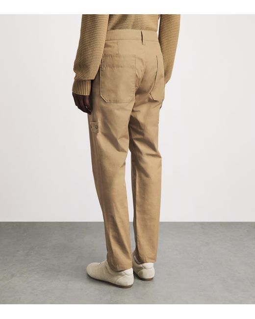Stone Island Natural Cotton Ghost Straight Chinos for men