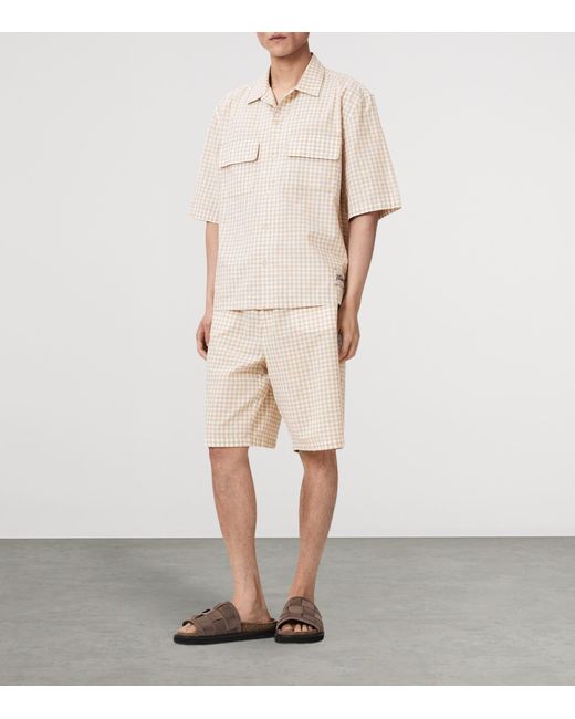 AllSaints Natural Organic Cotton Check Rockland Shirt for men