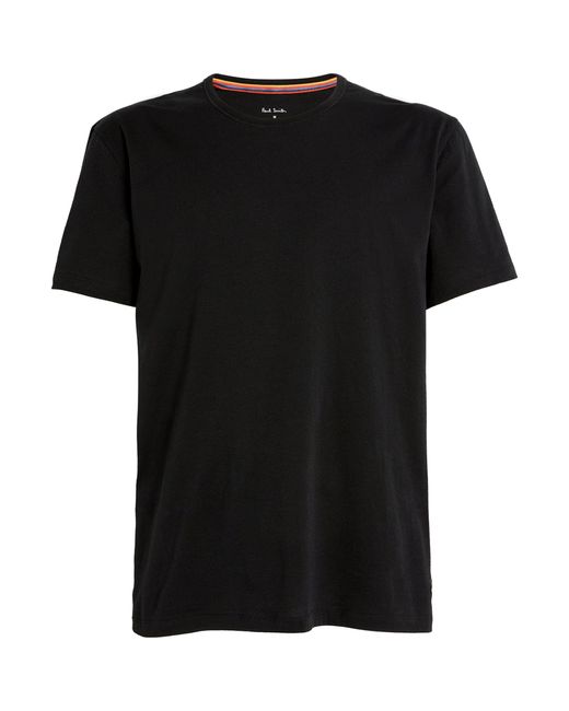 Paul Smith Black Cotton Crew-neck T-shirt for men