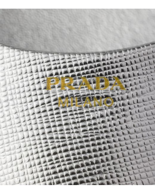 Prada White Saffiano Leather Slingback Pumps 75