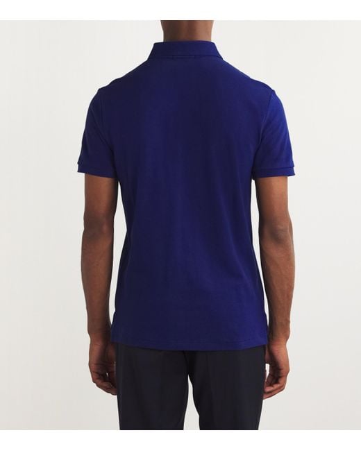 Polo Ralph Lauren Blue Logo Slim-Fit Polo Shirt for men