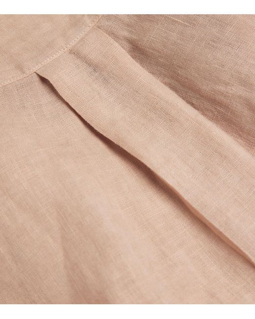 Paul Smith Natural Linen Stand-Collar Shirt for men