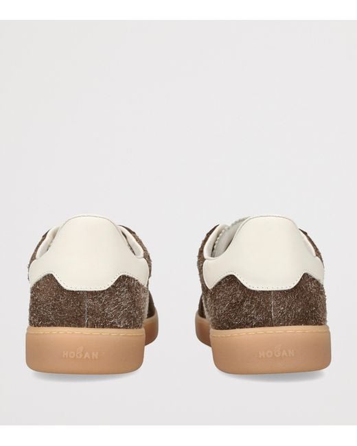 Hogan Brown Suede Cool H Sneakers for men
