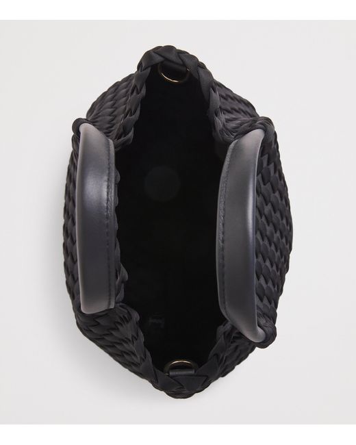 Harrods Black Mini Neoprene Woven Tote Bag