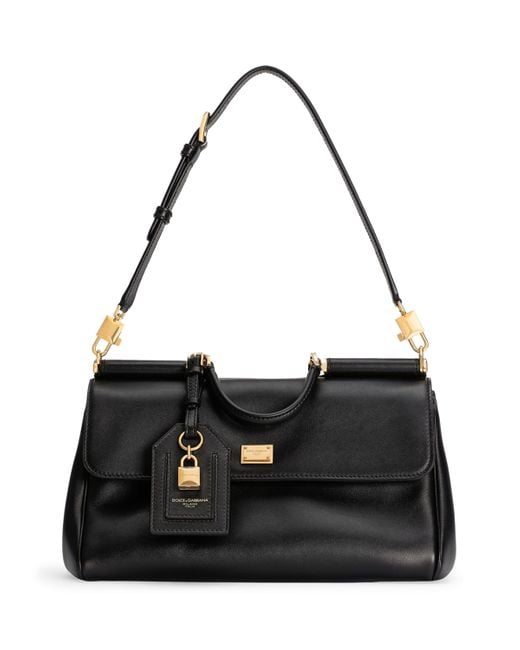 Dolce & Gabbana Black Leather My Sicily Bag