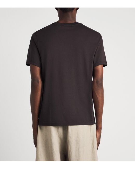 FRAME Black Cotton T-Shirt for men