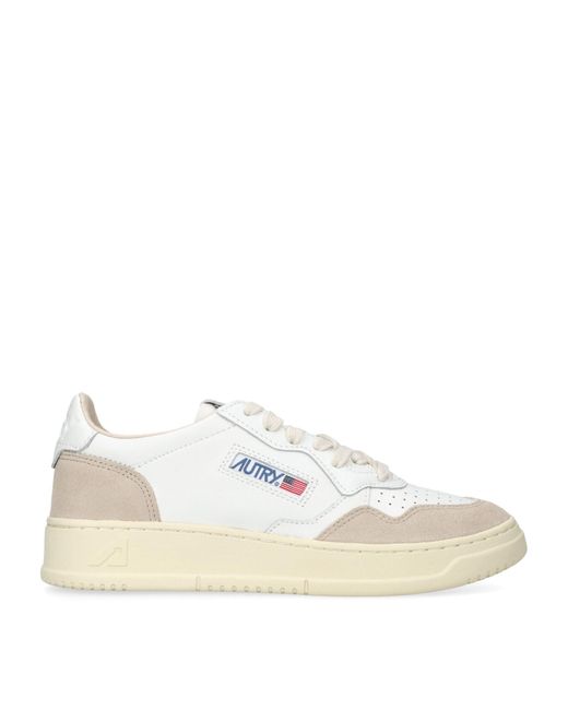 Autry Natural Leather Medalist Low-top Sneakers