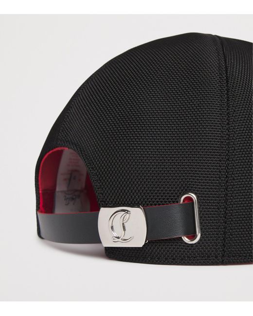 Christian Louboutin Black Mooncrest Active Cap for men