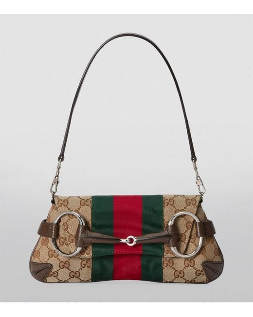 Gucci Multicolor Small Horsebit Chain Shoulder Bag