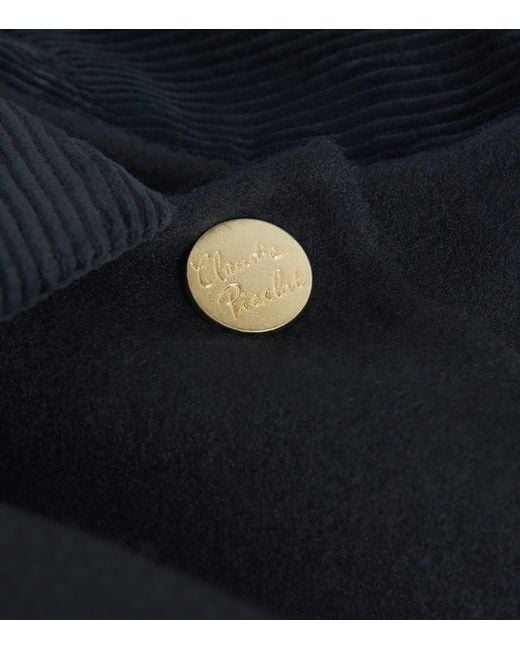 Claudie Pierlot Blue Wool Tailored Coat