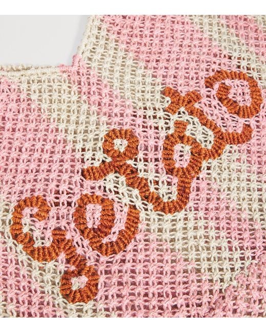 The Jacksons Pink Jute Gelato Tote Bag
