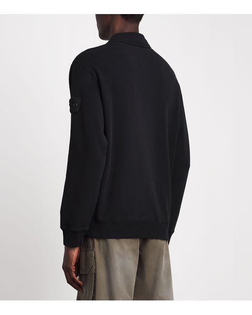 Stone Island Black Organic Cotton Polo Shirt for men