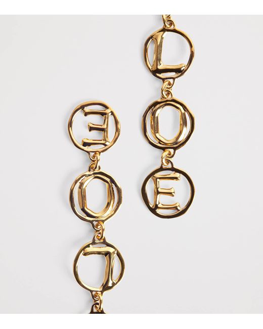 Chloé Metallic Script Earrings