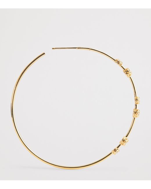 Jacquie Aiche Metallic And Diamond Sophia Hoop Earrings