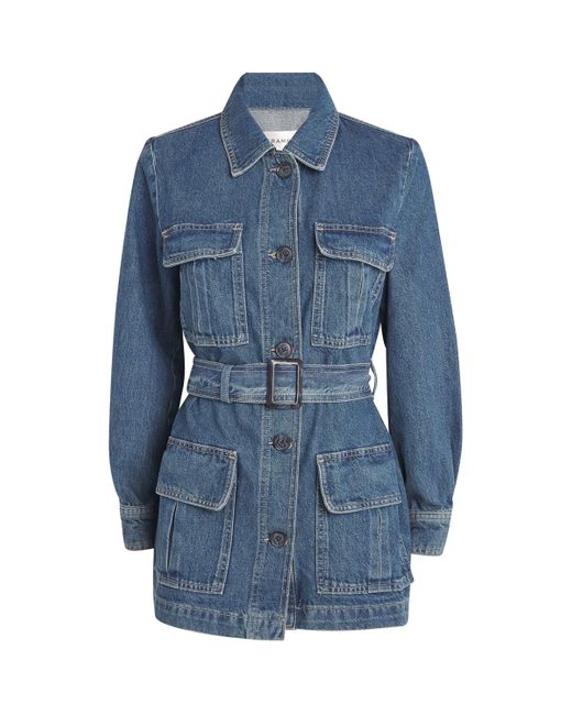 FRAME Blue Denim Safari Jacket