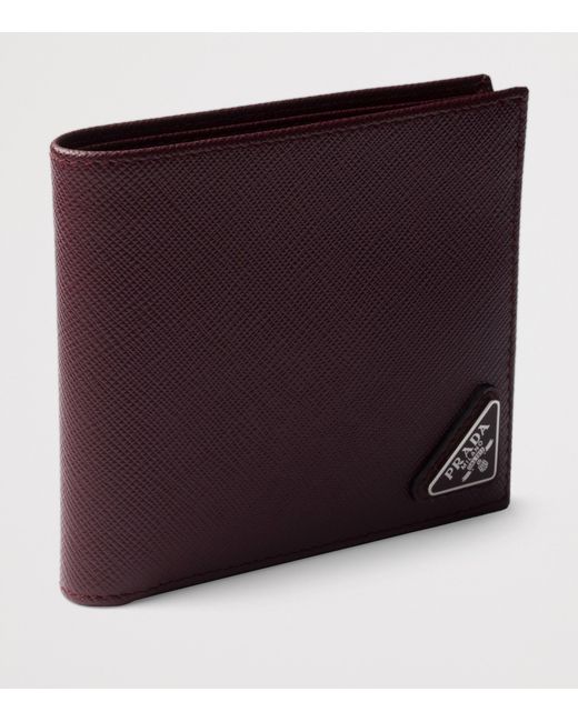Prada Purple Saffiano Leather Wallet for men