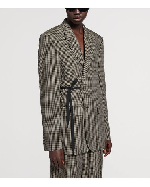 Balenciaga Gray Wrap Blazer
