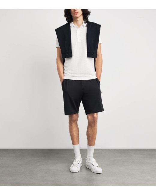 Lacoste White Tennis Heritage Ultra-Dry Stretch Polo Shirt for men