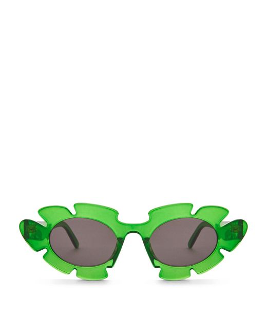 Loewe Green X Paula's Ibiza Flower Sunglasses