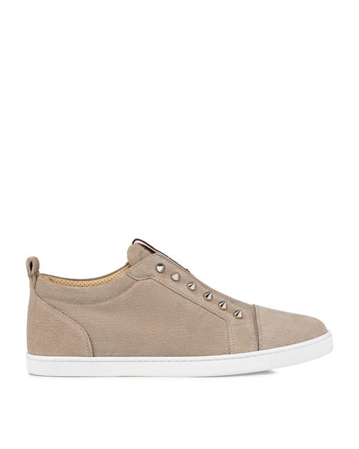 Christian Louboutin Brown F.a.v Fique A Vontade Leather Sneakers for men