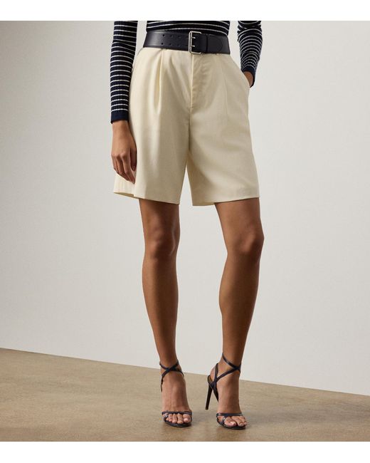 Ralph Lauren Natural Wool Minetta Shorts