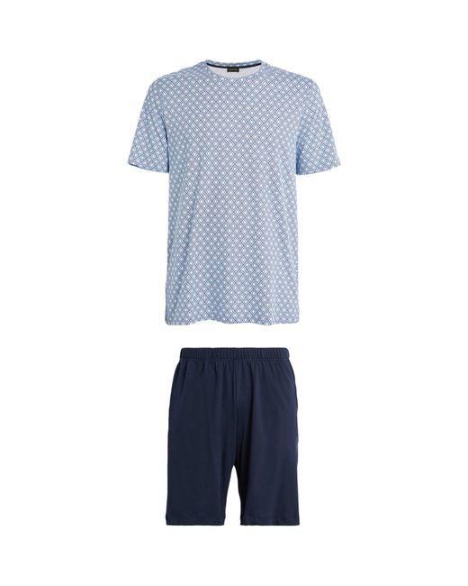 Hanro Blue Night & Day Short Pyjama Set for men